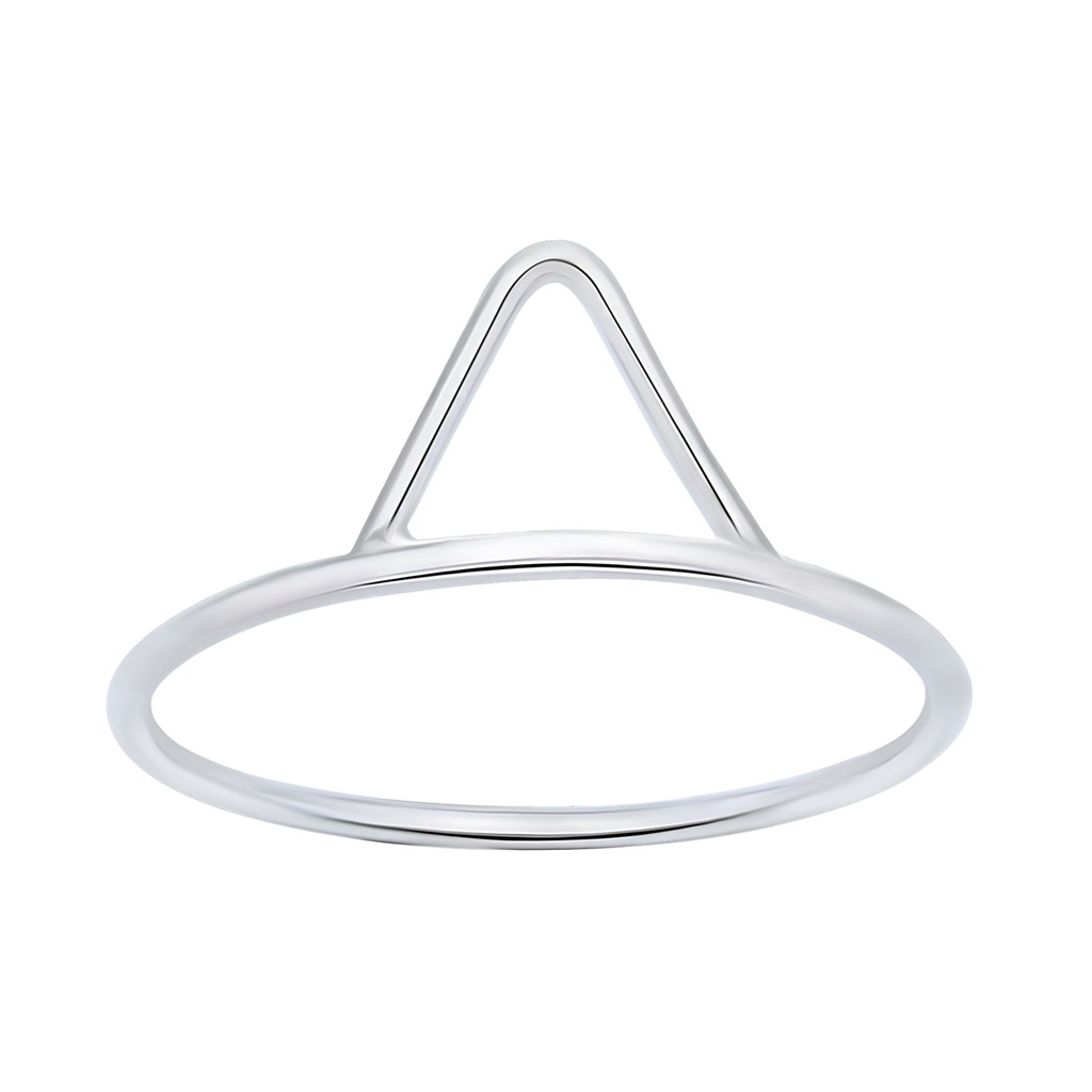 Bague géométrique en argent