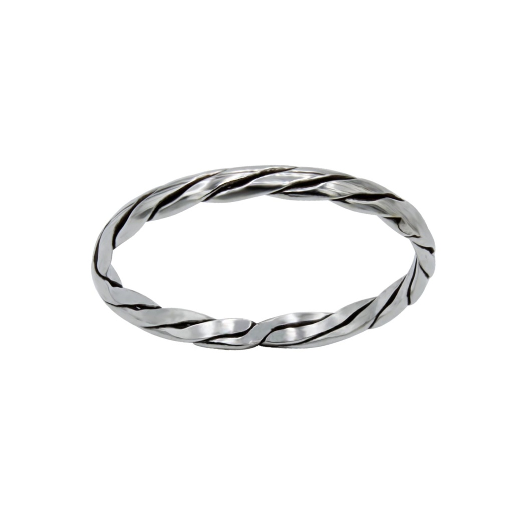 [10000784] Silver Twisted Ring (EU 49 / US 5)