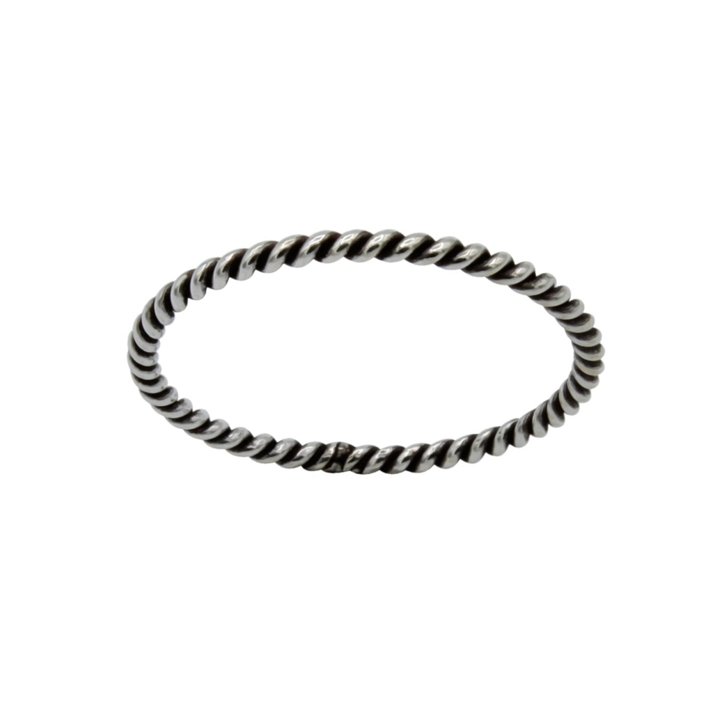 Silver Rope Ring