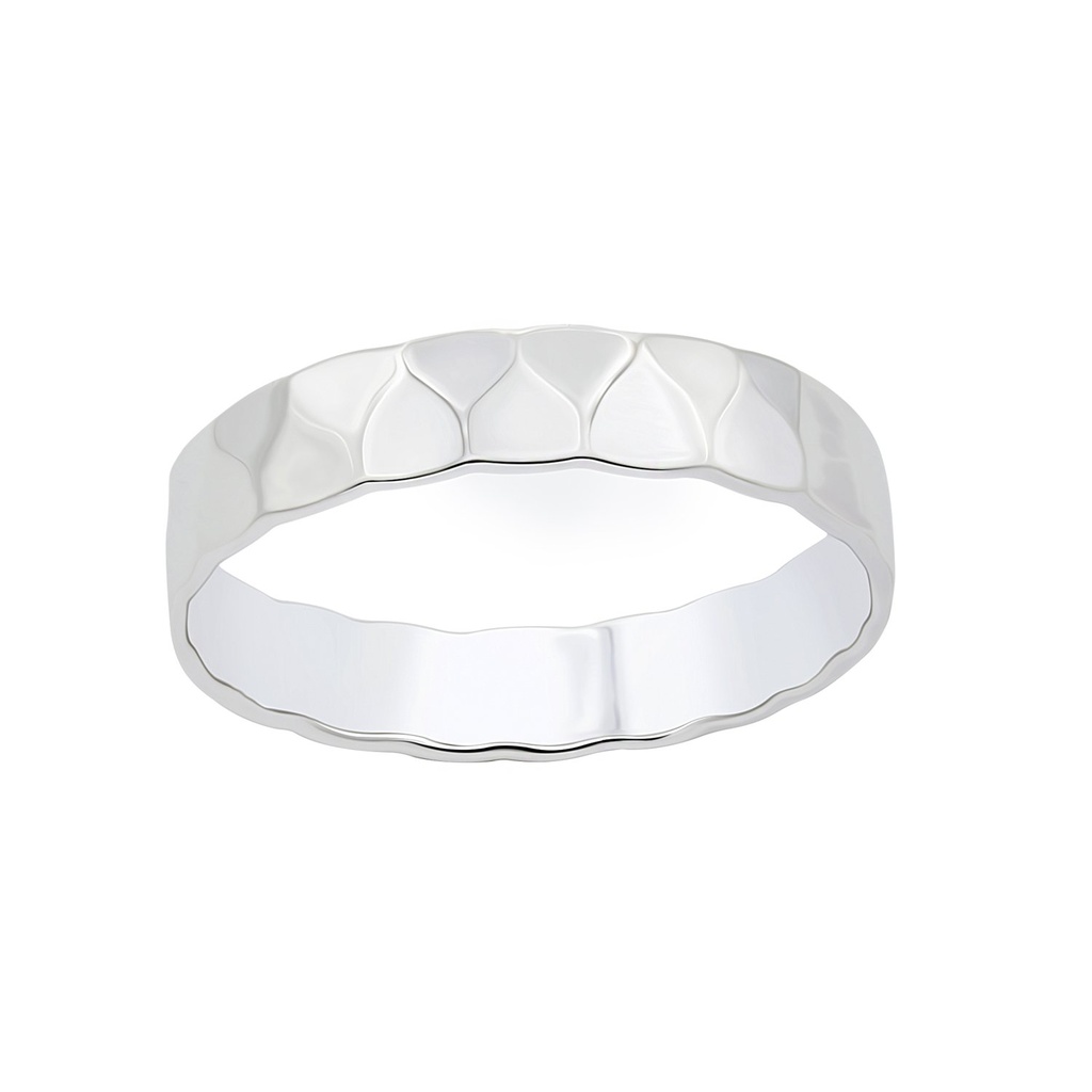 Silver Hammered Ring
