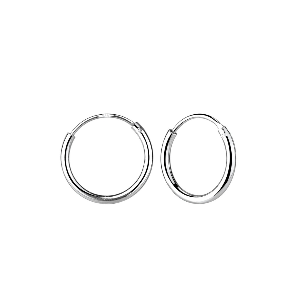 Créoles en argent 14 mm
