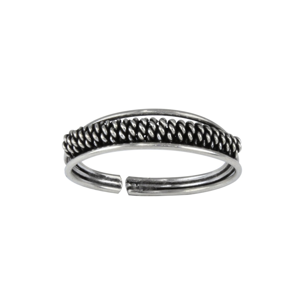 Bague d'orteil Bali réglable en argent