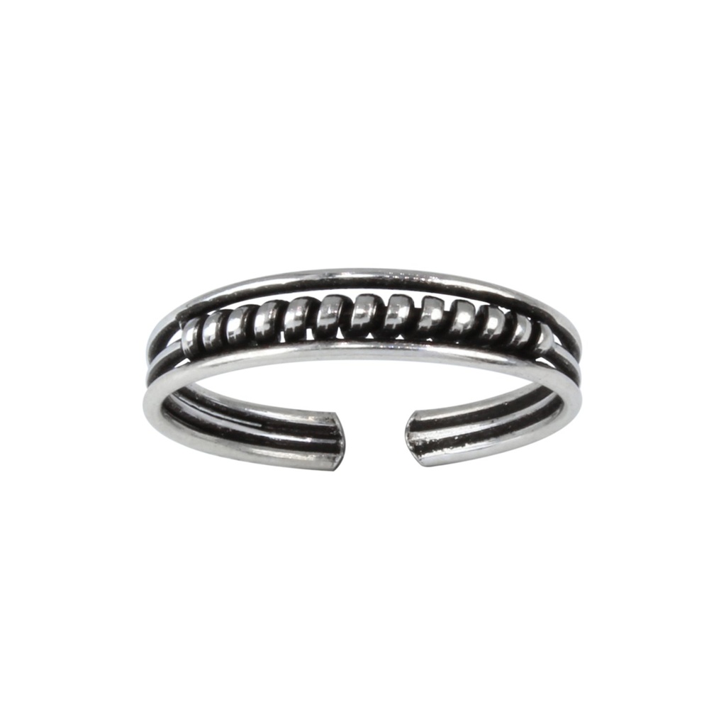 Bague d'orteil Bali réglable en argent