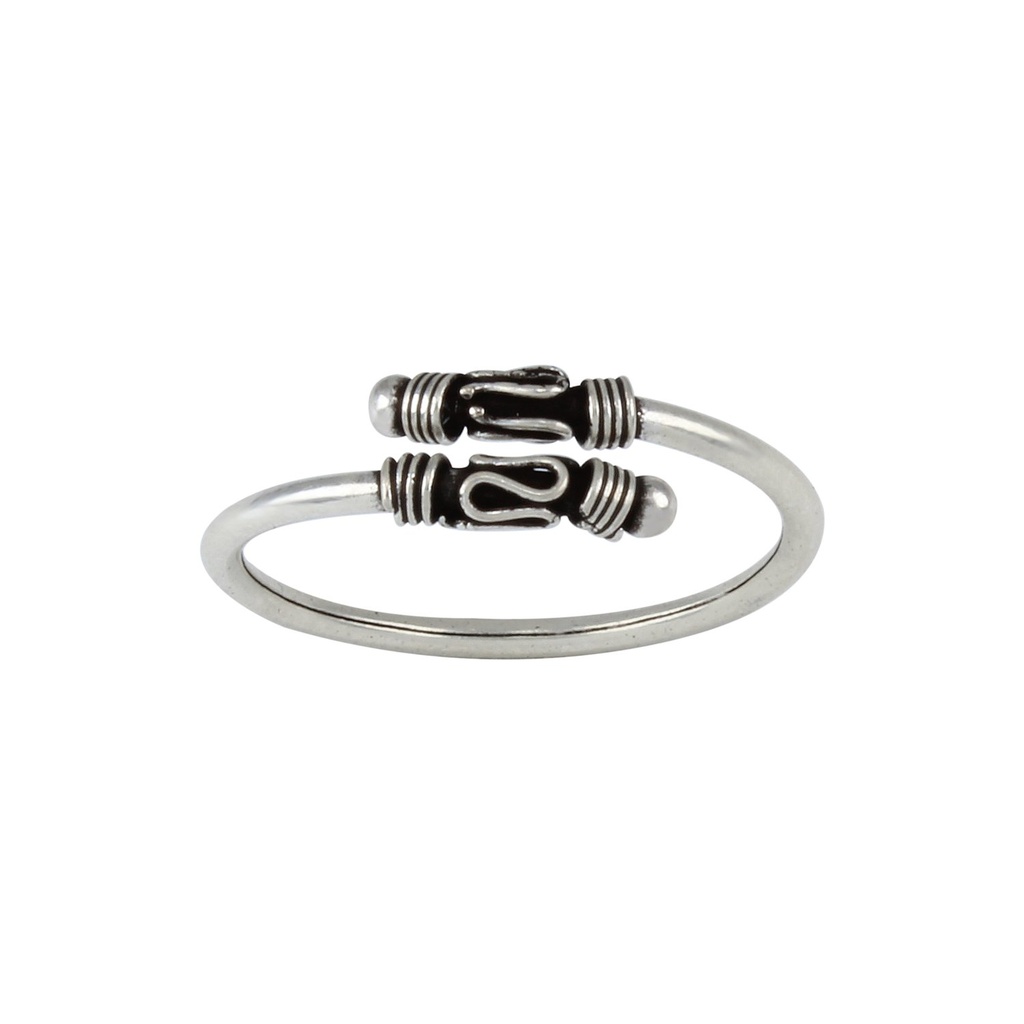 Bague d'orteil Bali réglable en argent