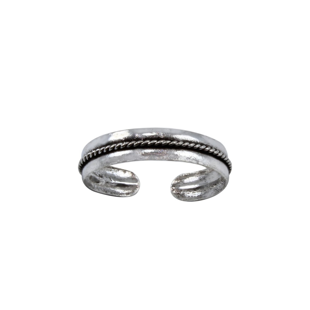 [10000699] Silver Bali Adjustable Toe Ring