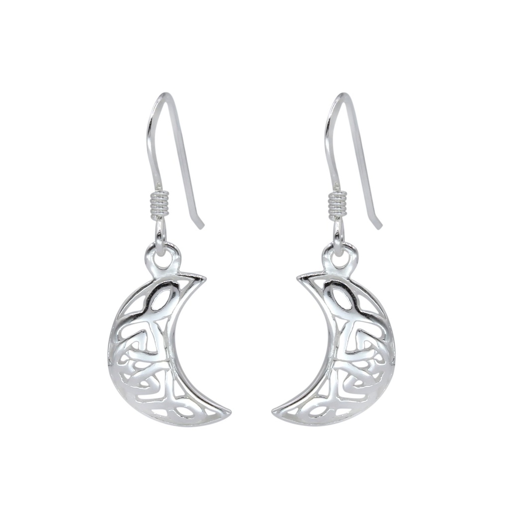 Silver Moon Earrings
