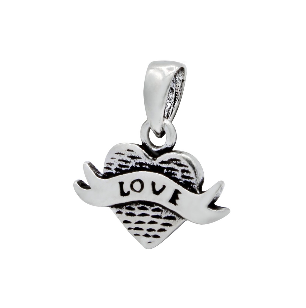 Pendentif cœur en argent