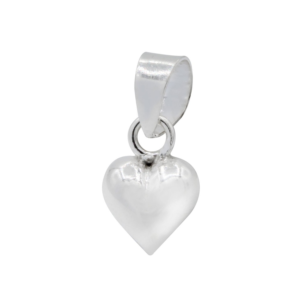 [10000490] Pendentif cœur en argent