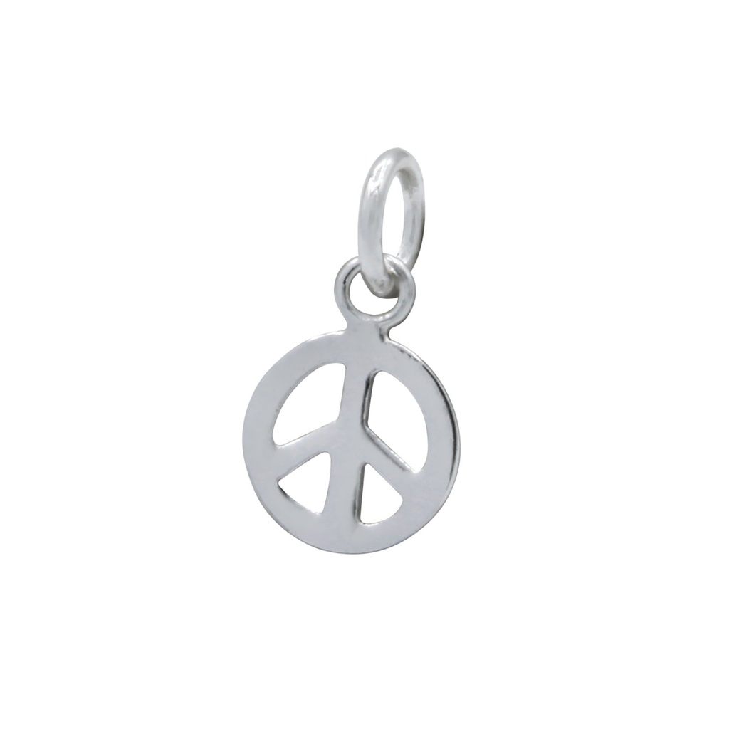 [10000487] Pendentif signe de paix en argent