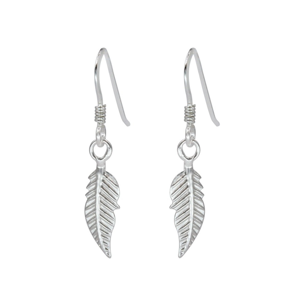 Silver Leaf Earrings