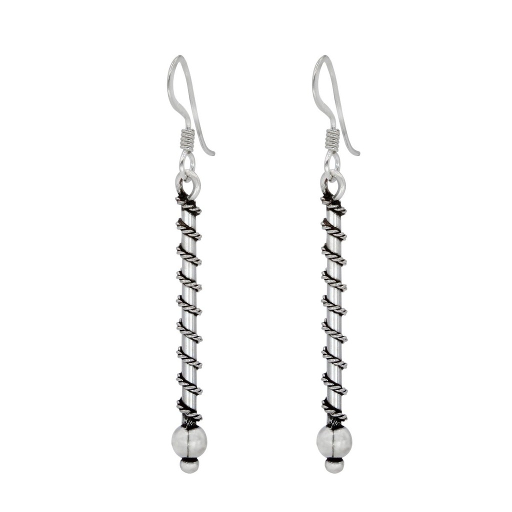 [10000437] Silver Bali Earrings