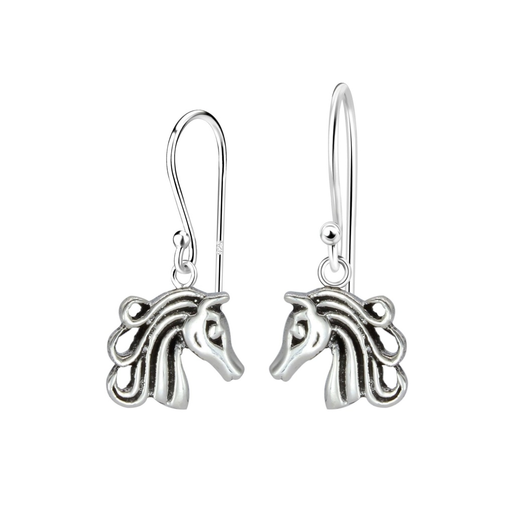 Silver Horse Earrings