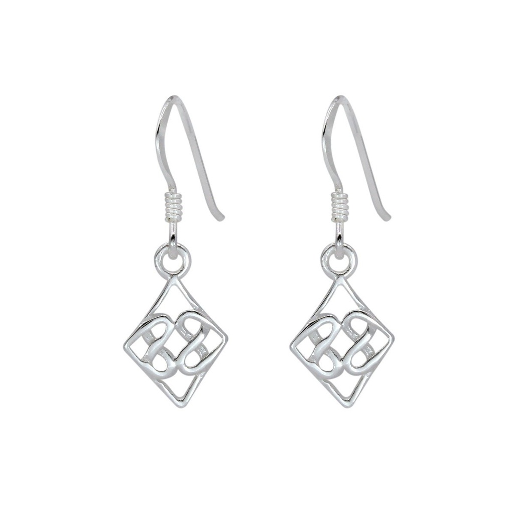 [10000428] Silver Celtic Earrings