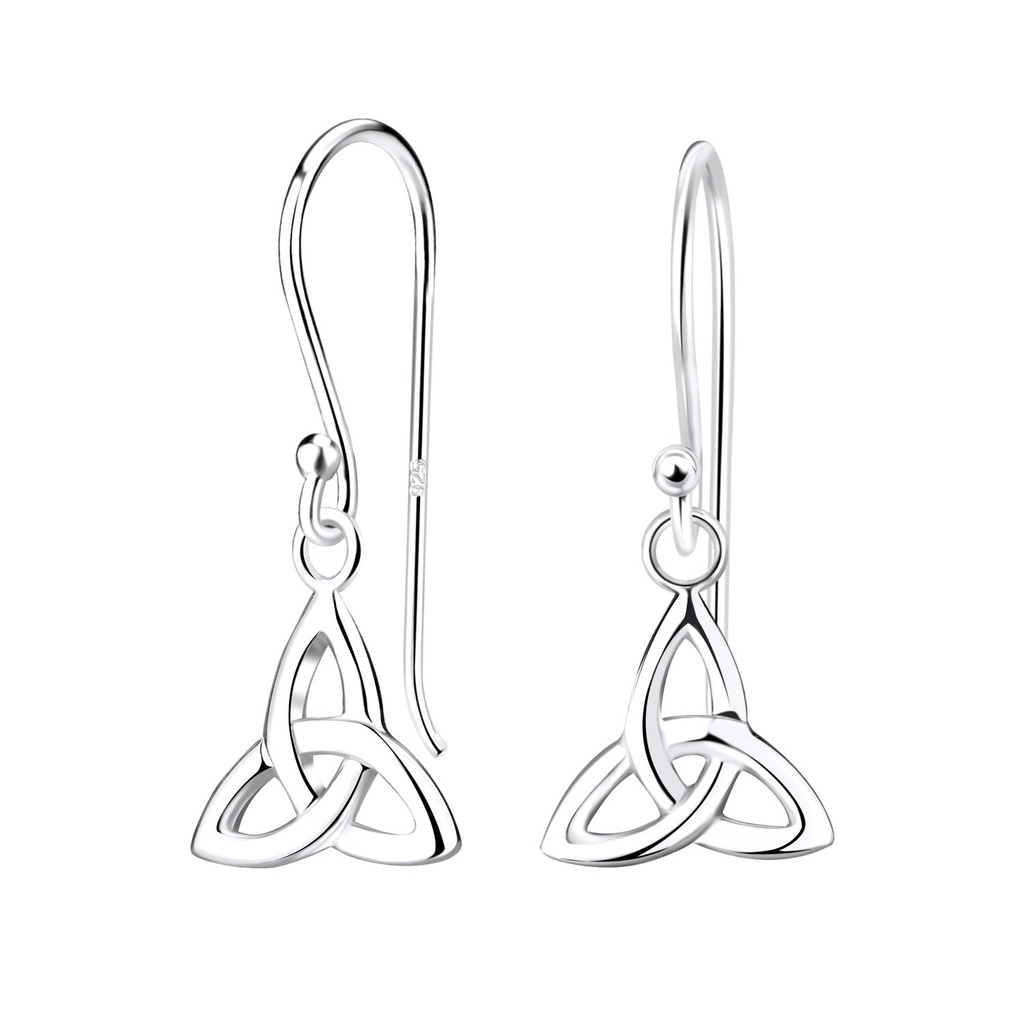 Boucles d'oreilles nœud celtique en argent