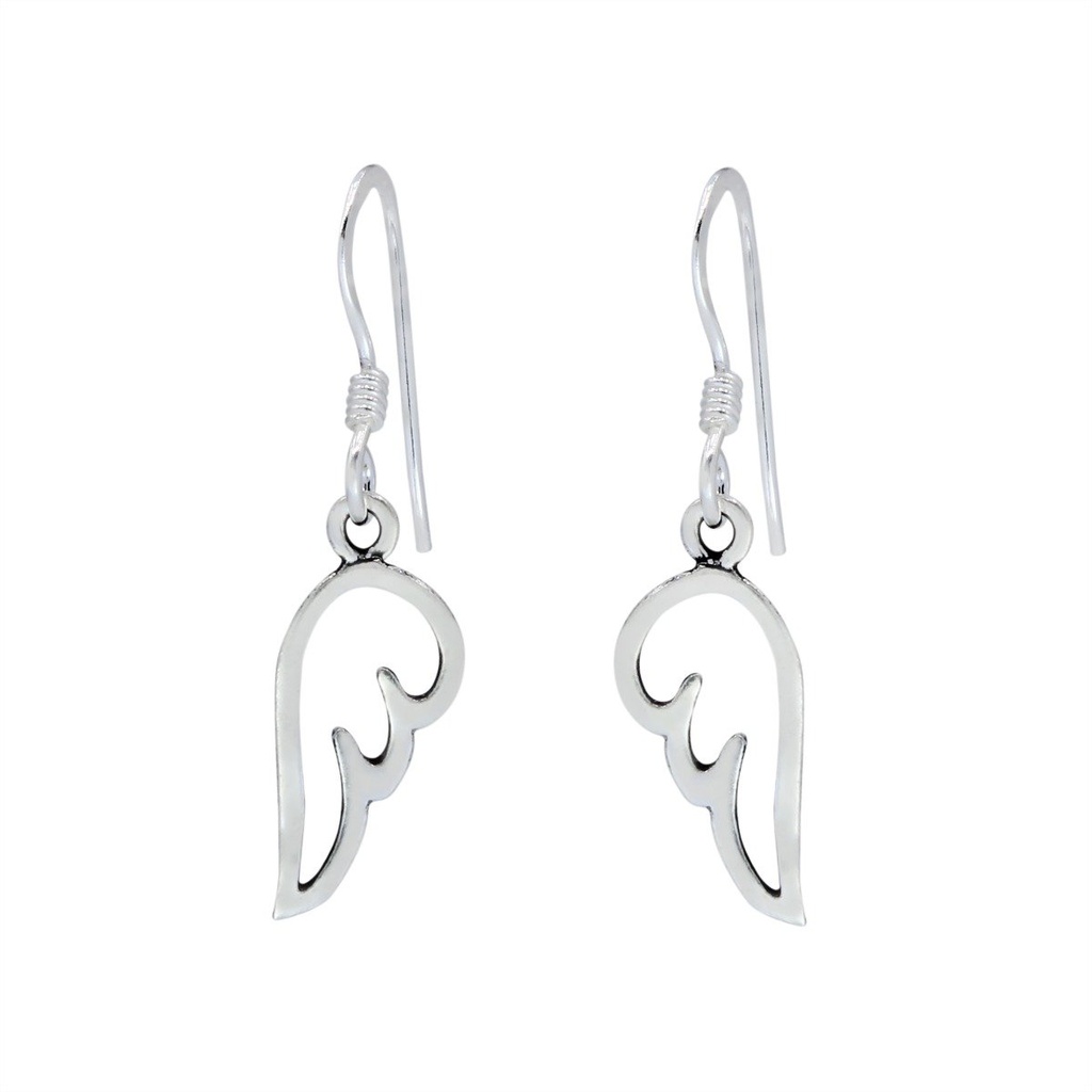 Boucles d'oreilles aile en argent