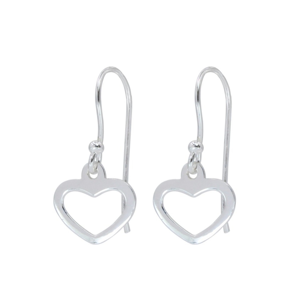 Silver Heart Earrings