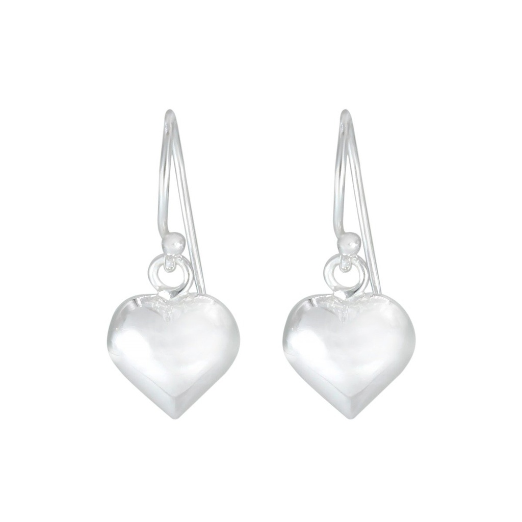 [10000387] Silver Heart Earrings