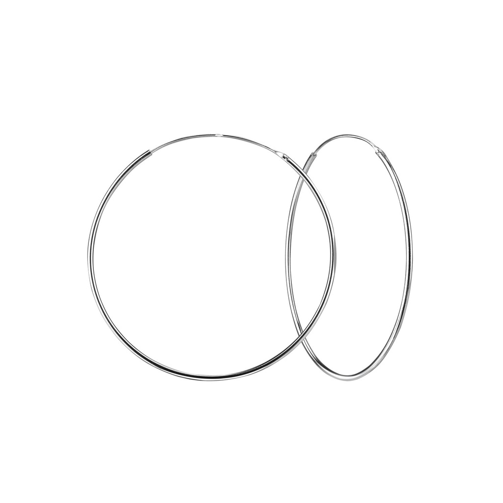Créoles en argent 50 mm