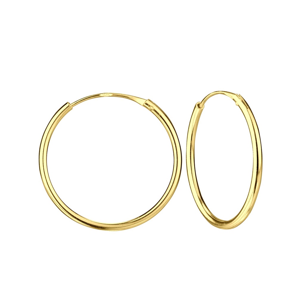 20mm Silver Hoop Earrings