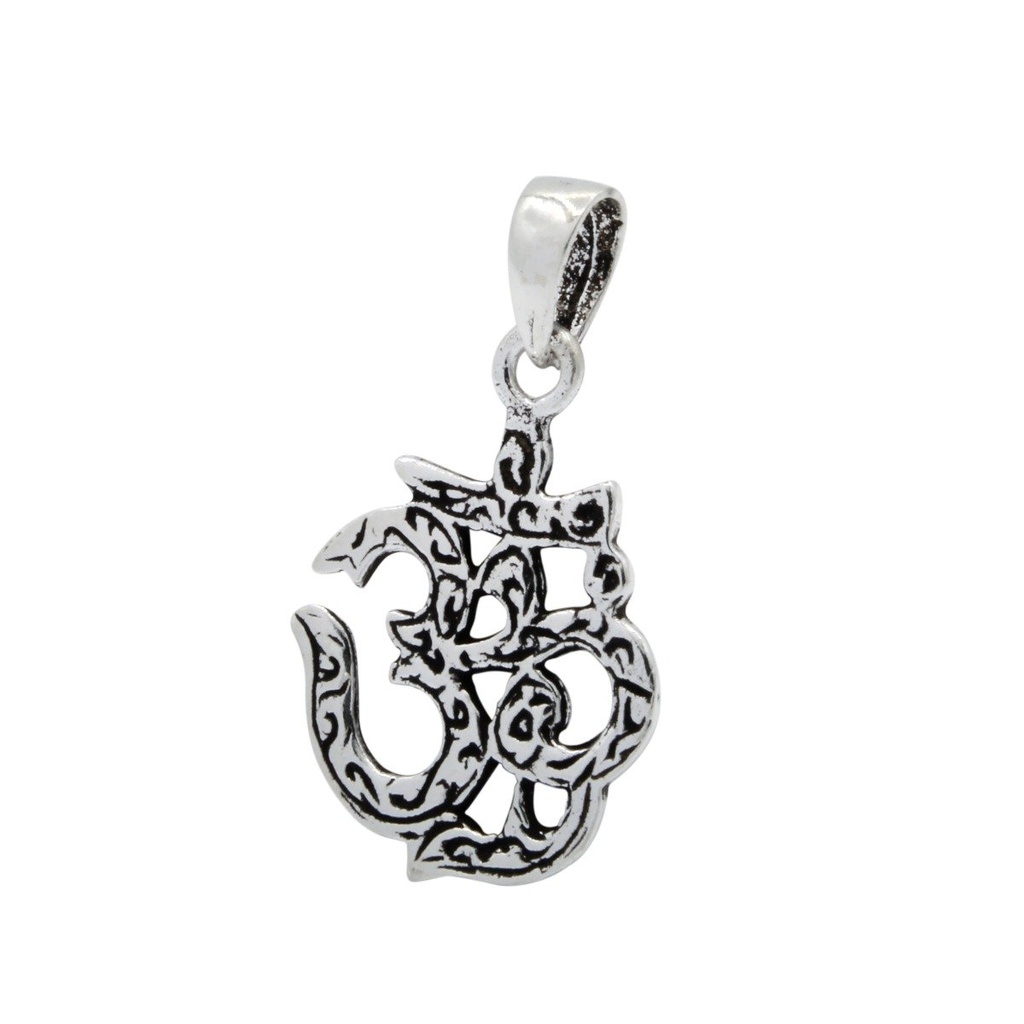 [10000296] Silver Om Sign Pendant