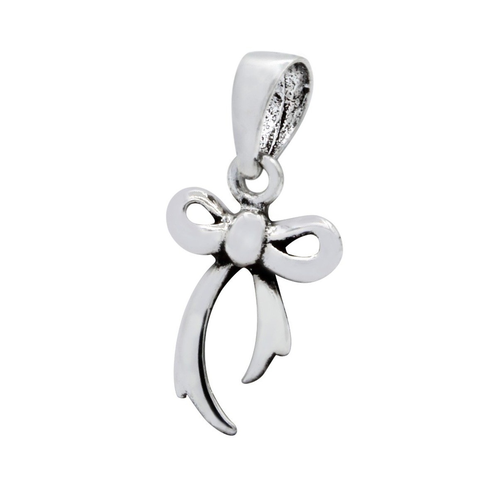 [10000294] Silver Bow Pendant