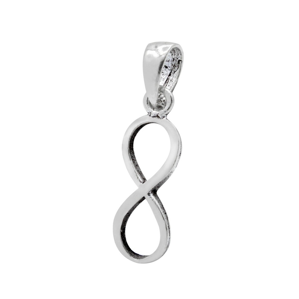 [10000289] Pendentif infini en argent