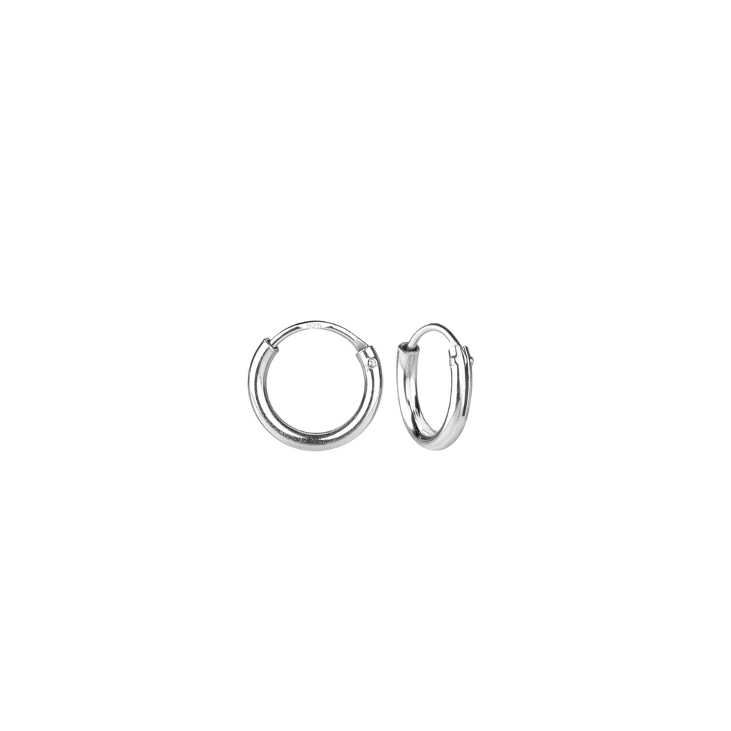 [10000300] Créoles en argent 8 mm