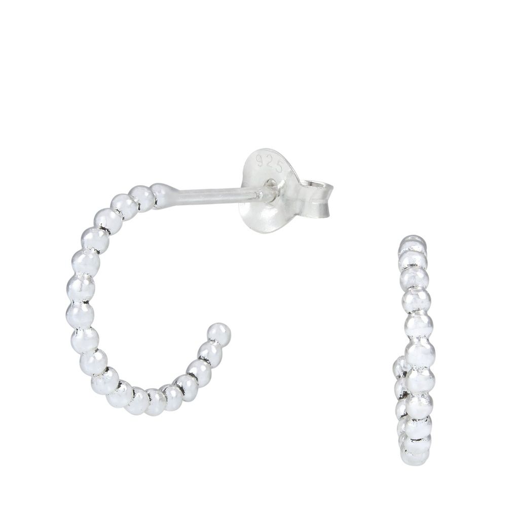 Silver ball Stud Earrings