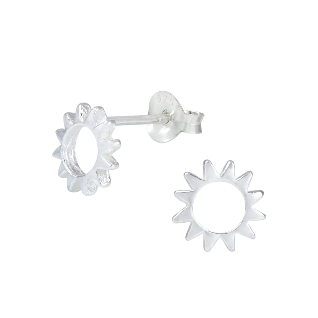 [10000270] Puces d'oreilles soleil en argent
