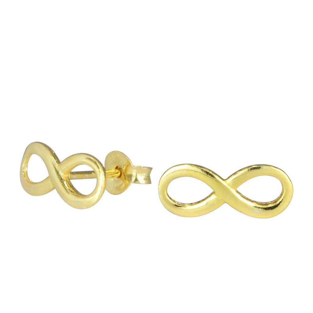 Puces d'oreilles infini en argent