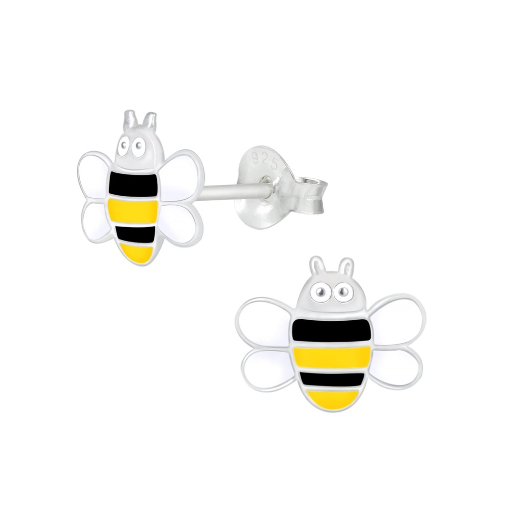 [10000230] Silver Bee Stud Earrings