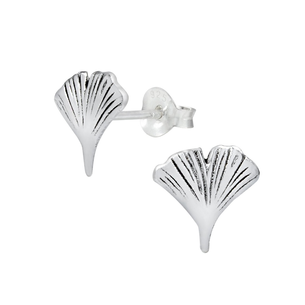 [10000126] Puces d'oreilles feuille en argent