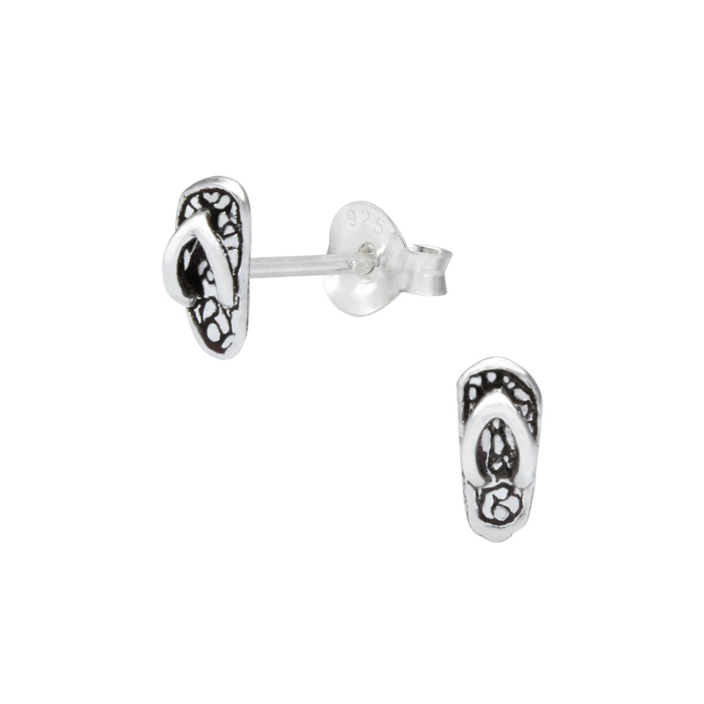 Puces d'oreilles tong en argent
