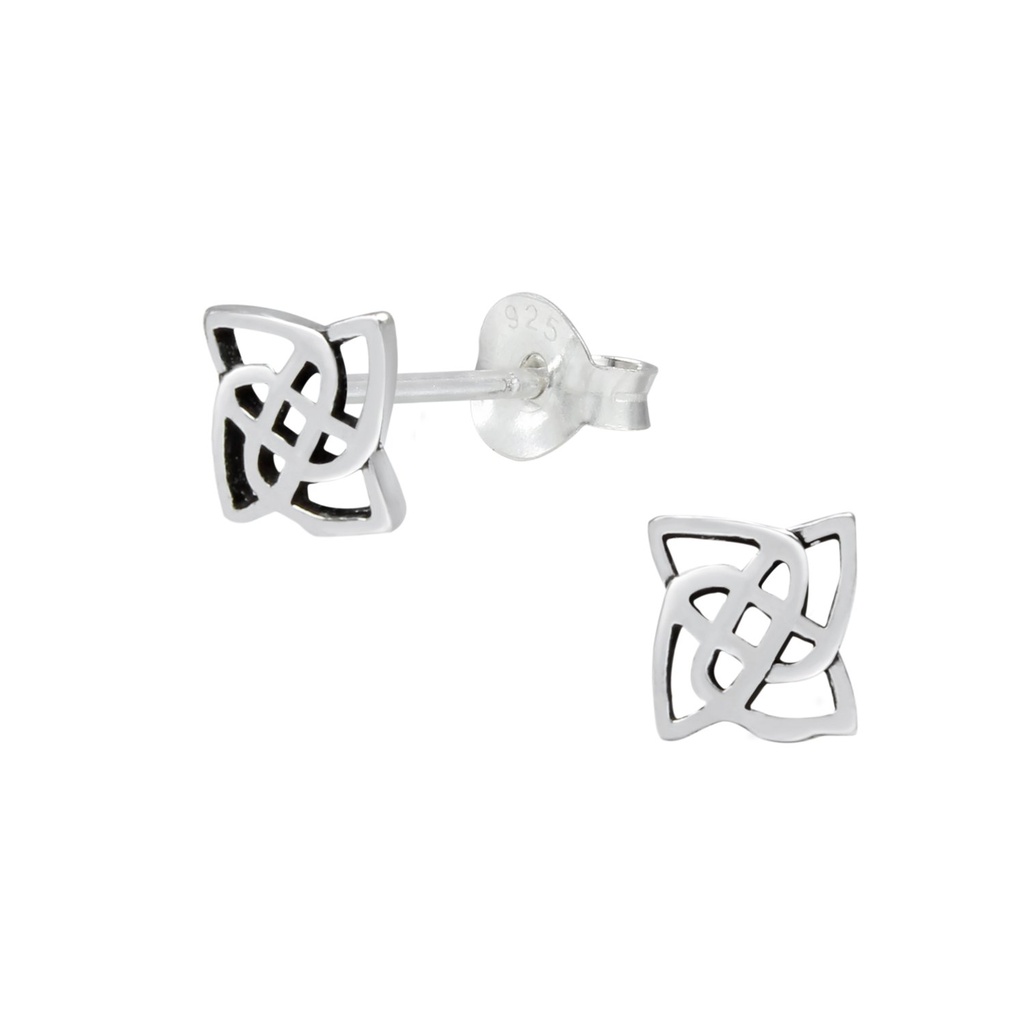 Puces d'oreilles celtique en argent