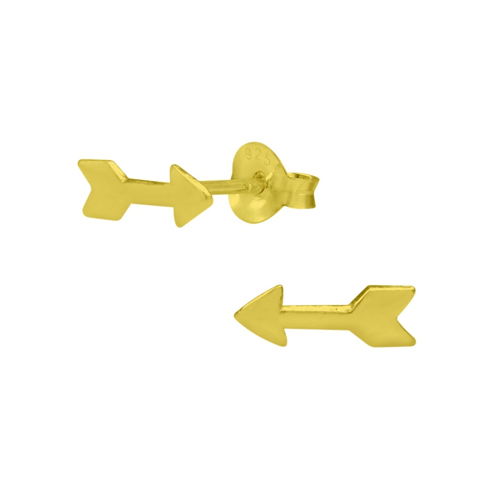 [10000019] Silver Arrow Stud Earrings