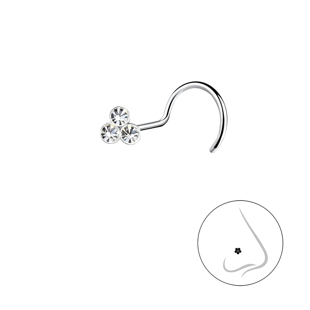 [10039732] Silver Flower Nose Spinner