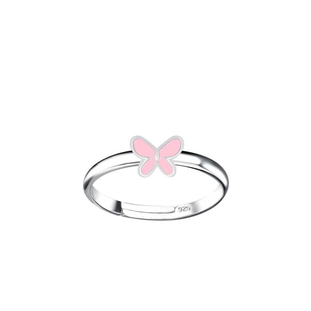 [10036803] Silver Butterfly Adjustable Ring