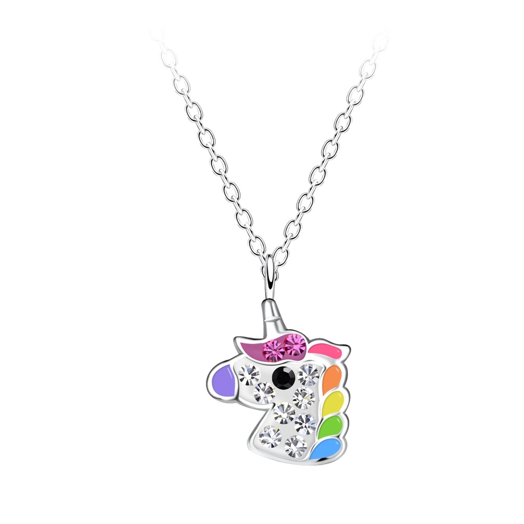 [10034914] Silver Unicorn Necklace
