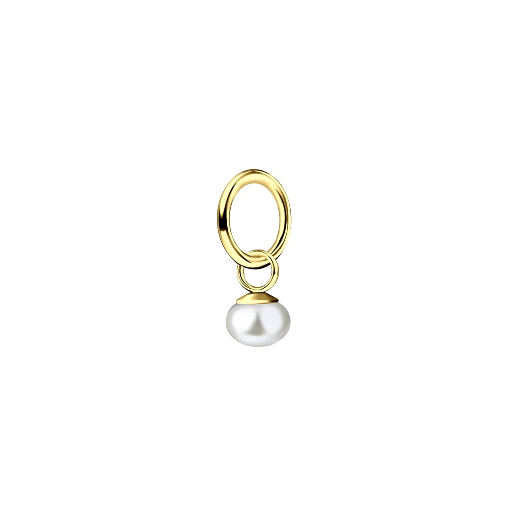 [10036563] Pendentif perle d'eau douce en argent 4 mm