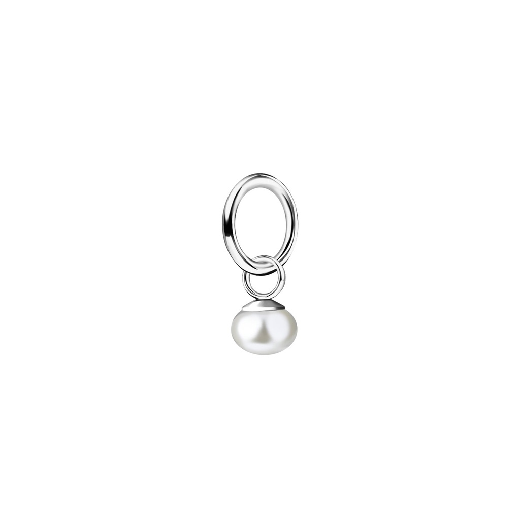 [10036562] 4mm Fresh Water Pearl Silver Pendant