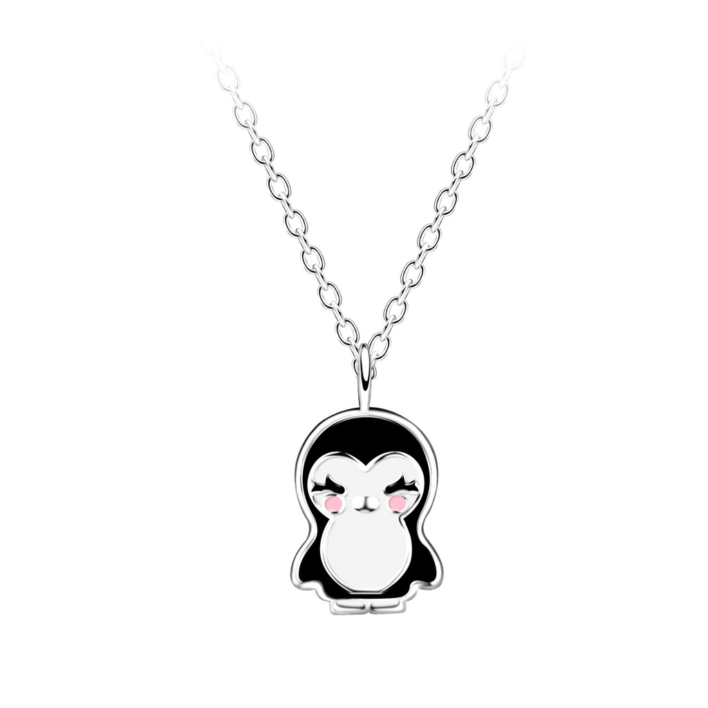 [10034912] Collier pingouin en argent