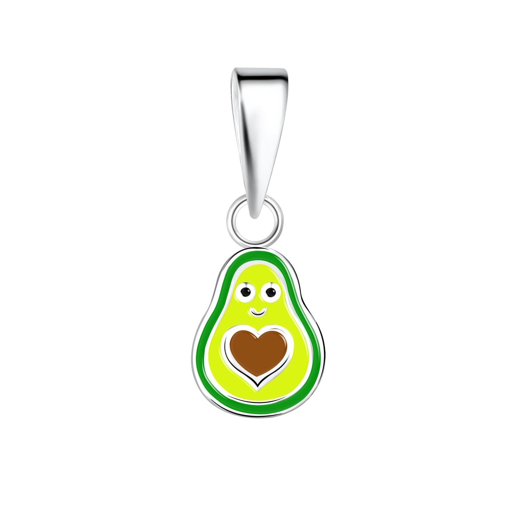Silver Avocado Pendant