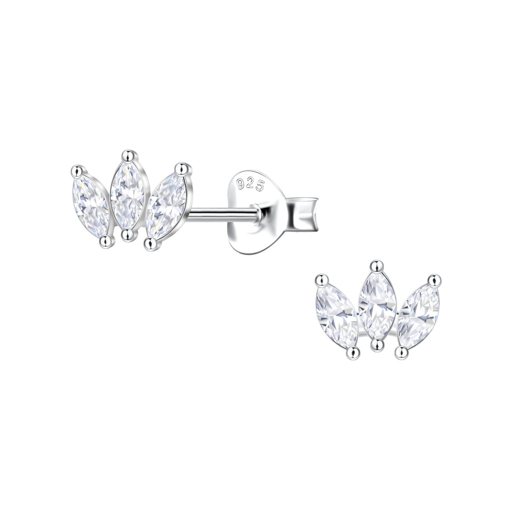 [10034130] Puces d'oreilles géométriques en argent
