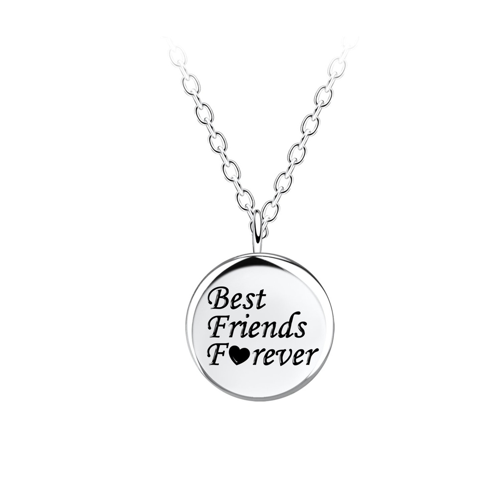 [10035759] Silver Best Friends Forever Necklace