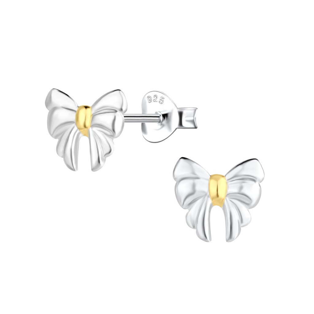 Puces d'oreilles nœud en argent