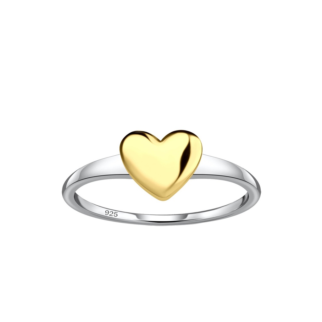 [10037543] Bague cœur en argent (EU 52 / US 6)