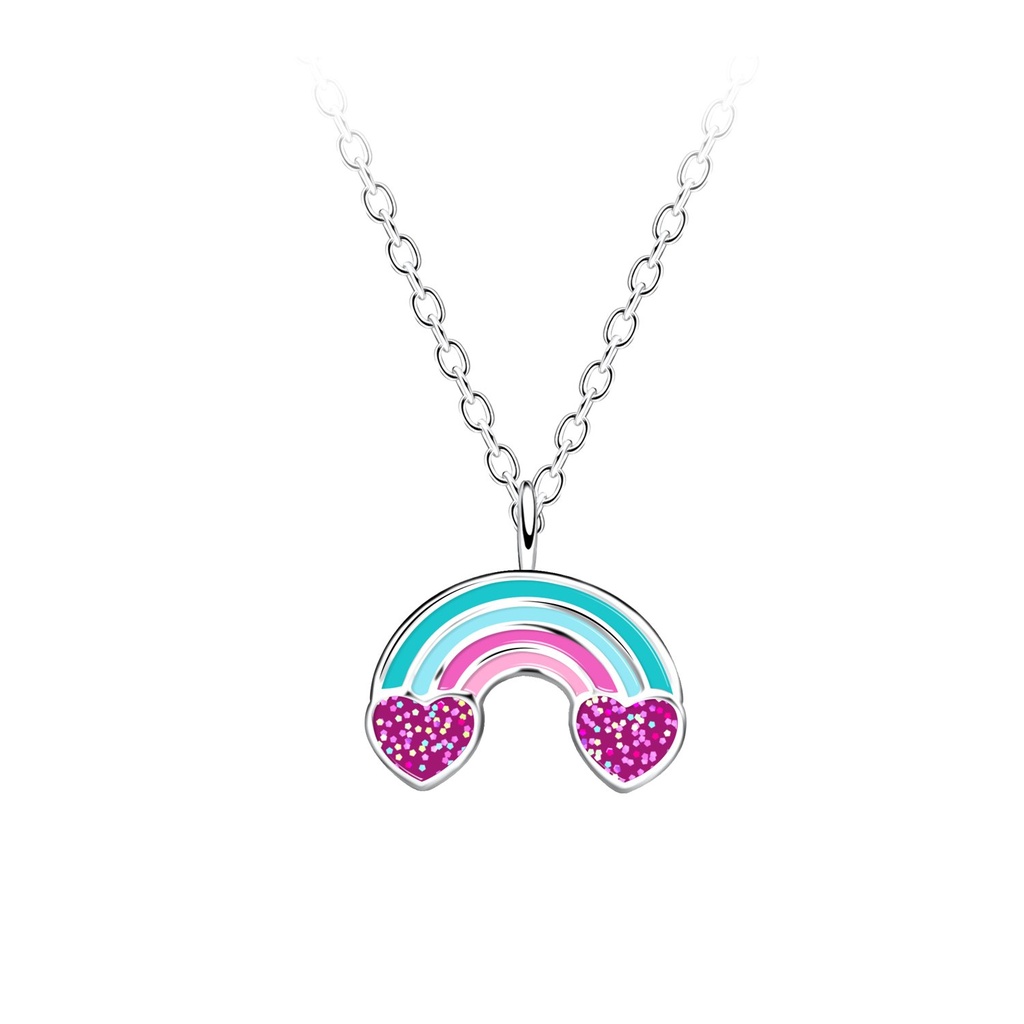 [10034913] Silver Rainbow Necklace