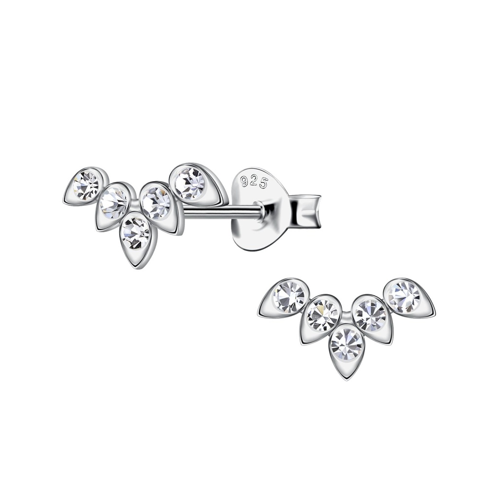 [10036652] Puces d'oreilles géométriques en argent