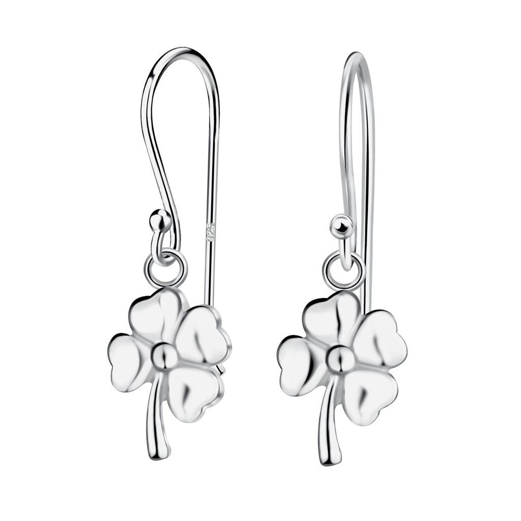 [10036813] Silver Clover Earrings