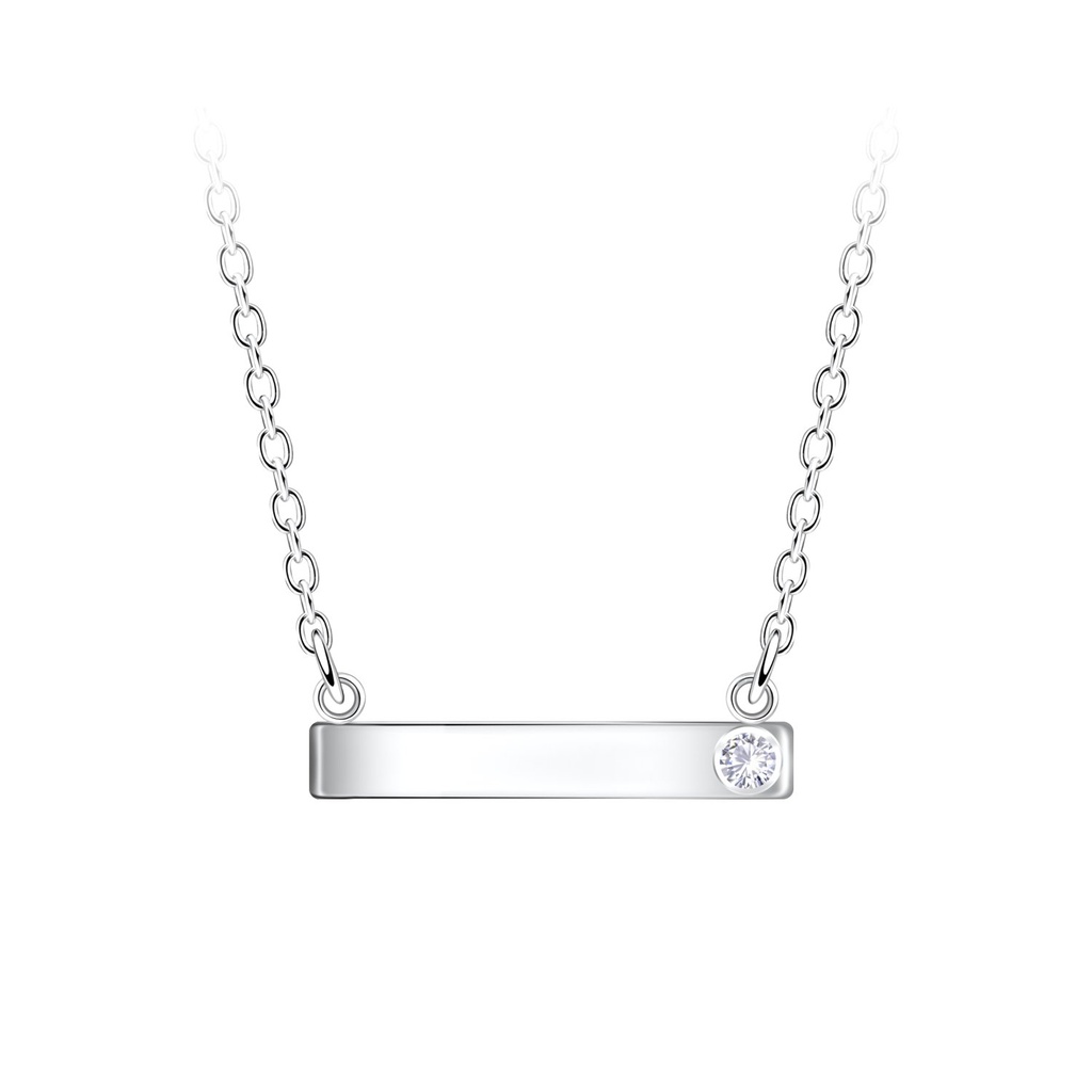 Collier barre en argent